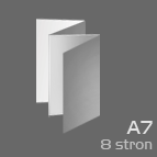 ulotki formatu A7 8-stron (zygzak)